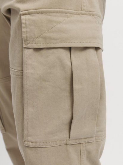 Jack & Jones Jonnie Cuffed Cargo Pants Beige - Traperice & hlače - Muške Traperice i Hlače Veliki Brojevi