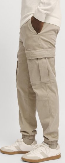 Jack & Jones Jonnie Cuffed Cargo Pants Beige - Traperice & hlače - Muške Traperice i Hlače Veliki Brojevi