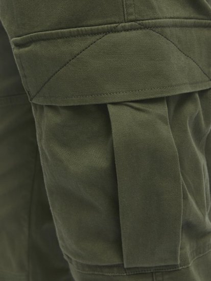 Jack & Jones Jonnie Cuffed Cargo Pants Green - Traperice & hlače - Muške Traperice i Hlače Veliki Brojevi