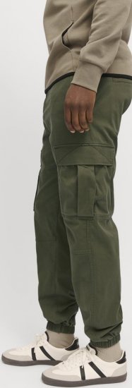 Jack & Jones Jonnie Cuffed Cargo Pants Green - Traperice & hlače - Muške Traperice i Hlače Veliki Brojevi