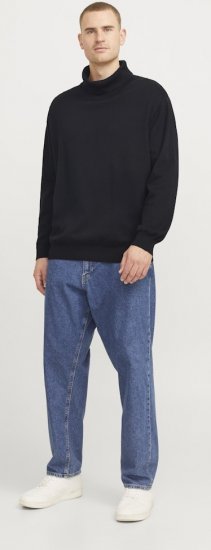 Jack & Jones Basic Knitted Sweater with Rolled Neck Black - Sva odjeća - Veliki Brojevi Odjeće
