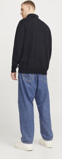 Jack & Jones Basic Knitted Sweater with Rolled Neck Black - Sva odjeća - Veliki Brojevi Odjeće