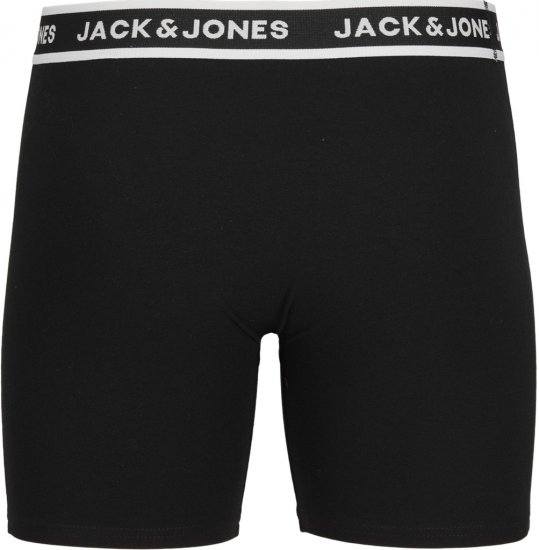 Jack & Jones Solid Boxer 3-Pack Black - Bokserice - Muške Bokserice Veliki Brojevi