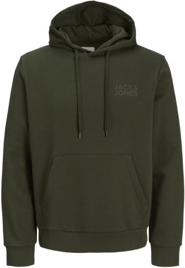 Jack & Jones ECORP Hoodie Green - Puloveri & dukserice - Muške Puloveri & dukserice veliki brojevi