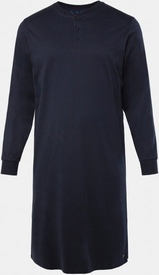 JP1880 Henley Long Sleeved Night Dress Navy - Donje rublje & Kupaće hlače - muške donje rublje veliki brojevi