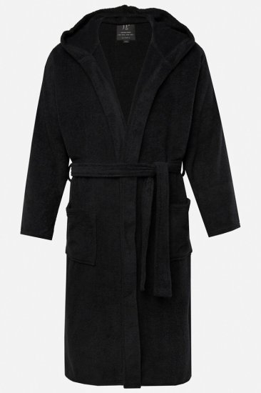 JP1880 Bathrobe Terry Black - Donje rublje & kupaće hlače - muške donje rublje veliki brojevi