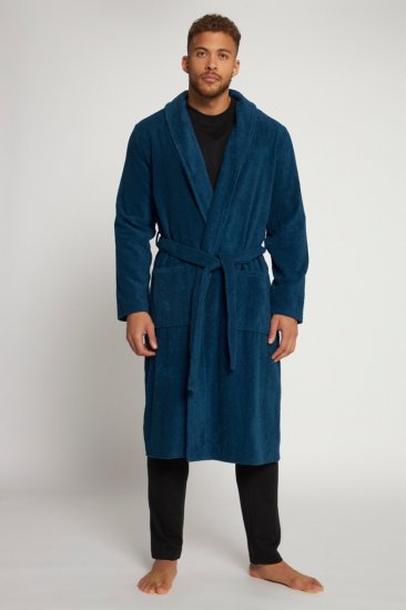 JP1880 Bathrobe Terry Navy - Ogrtači za kupanje/ručnici - Muške Ogrtači za kupanje veliki brojevi