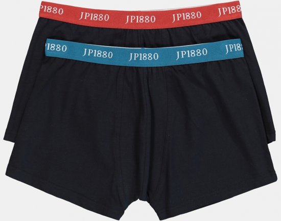 JP1880 FLEXNAMIC OEKO-TEX Boxer Shorts 2-Pack Black - Donje rublje & kupaće hlače - muške donje rublje veliki brojevi