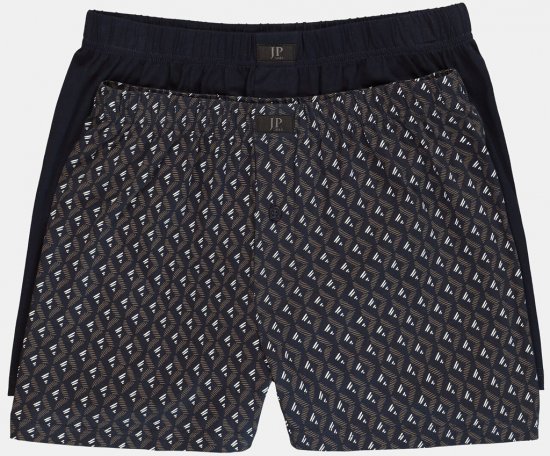 JP1880 OEKO-TEX Boxer Shorts Jersey 2-Pack Navy - Donje rublje & kupaće hlače - muške donje rublje veliki brojevi