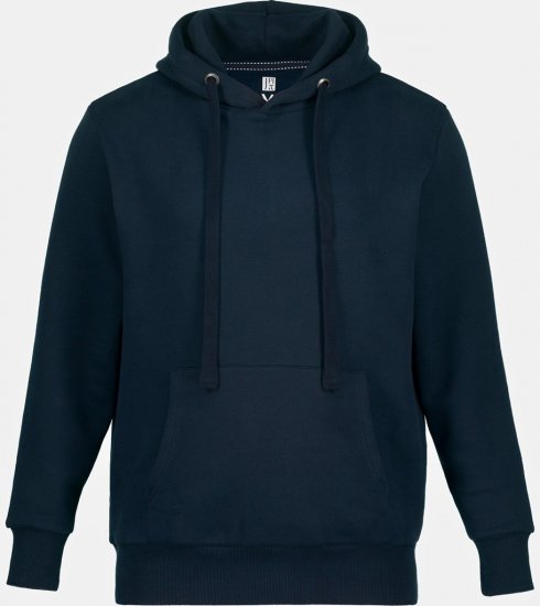 JAY-PI Hoodie with Soft Brushed Interior Navy - Puloveri & dukserice - Muške Puloveri & dukserice veliki brojevi