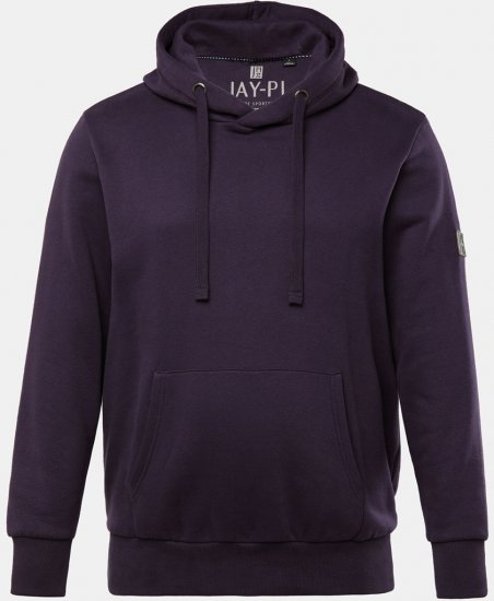 JAY-PI Hoodie with Soft Brushed Interior Purple - Puloveri & dukserice - Muške Puloveri & dukserice veliki brojevi