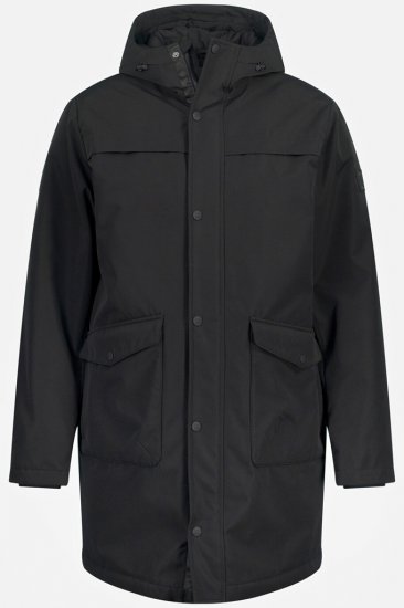 JP1880 Warm Parka with Wind Cuffs Black - Jakne - Muške Jakne Veliki Brojevi