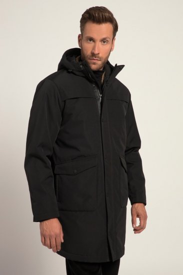 JP1880 Warm Parka with Wind Cuffs Black - Jakne - Muške Jakne Veliki Brojevi