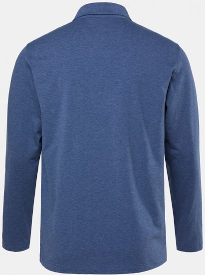 JAY-PI Quickdry Polo Long Sleeve Blue - Polo majice - Muške Polo Majice Veliki Brojevi