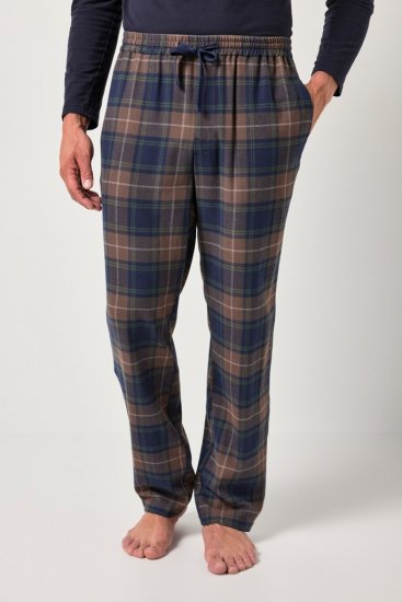 JP1880 Pyjama Trousers Flannel Check Brown - Donje rublje & kupaće hlače - muške donje rublje veliki brojevi