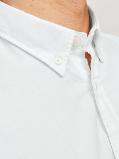Jack & Jones Brook Oxford Shirt Long Sleeve White - Košulje - Muške Košulje Veliki Brojevi