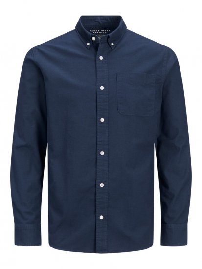 Jack & Jones Brook Oxford Shirt Long Sleeve Navy - Košulje - Muške Košulje Veliki Brojevi