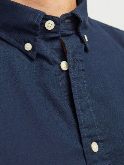 Jack & Jones Brook Oxford Shirt Long Sleeve Navy - Košulje - Muške Košulje Veliki Brojevi