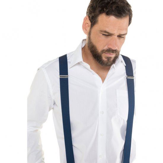 JP1880 Suspenders X-Shape Navy - Modni dodaci - 