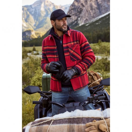 JP1880 Gloves Leather Warm Lining Black - Modni dodaci - 