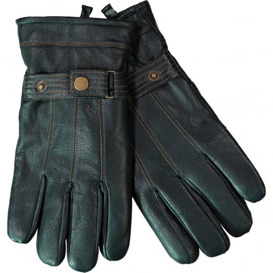 JP1880 Gloves Leather Warm Lining Black - Modni dodaci - 
