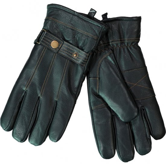 JP1880 Gloves Leather Warm Lining Black - Modni dodaci - 
