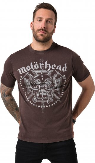 JP1880 Motörhead Soft Jersey Vintage T-Shirt Brown - Majice bendova - 