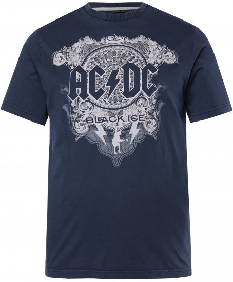 JP1880 AC/DC Black Ice T-Shirt Navy - Majice bendova - 