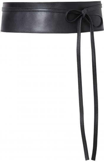 Ulla Popken Tie Belt Black - Ženski remeni - 