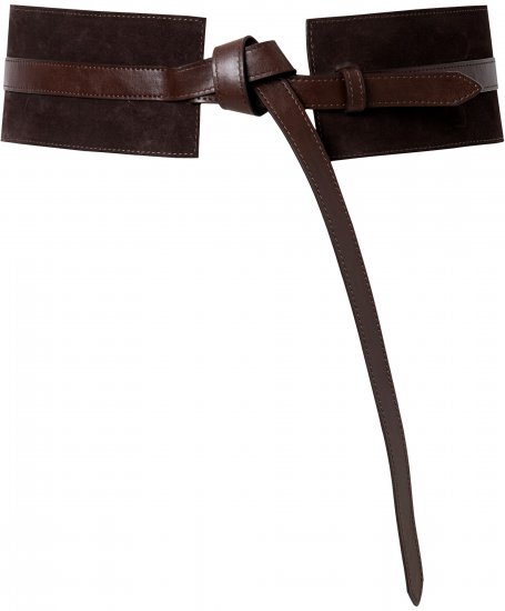 Ulla Popken Tie Belt Mocha - Ženski remeni - 