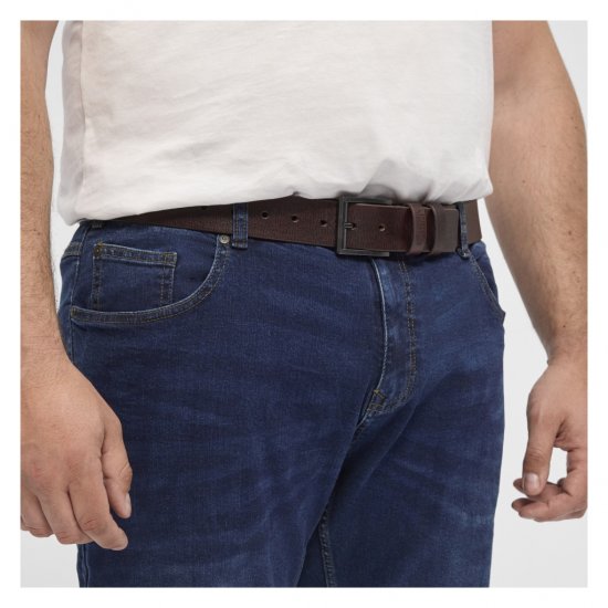 North Latitude Belt Dark Brown - Remenje - Muški remeni velikih veličina