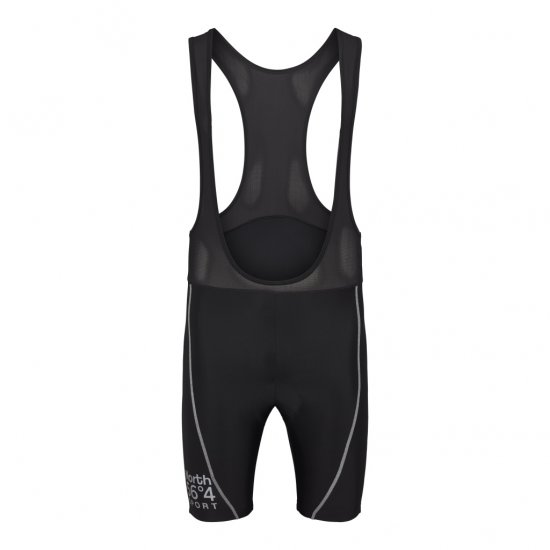 North Latitude Sport Bike Shorts With Suspenders Black - Biciklistička odjeća - 