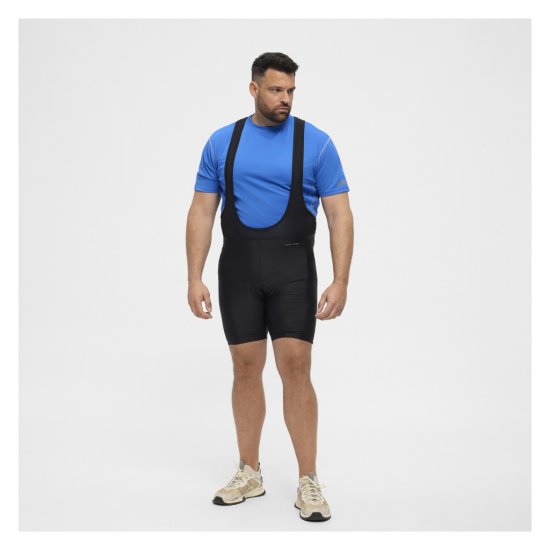 North Latitude Sport Bike Shorts With Suspenders Black - Biciklistička odjeća - 