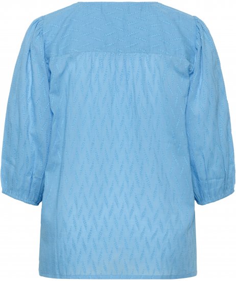 Kaffe Curve Gabby Blouse Azure Blue - Bluze - 