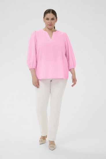 Kaffe Curve Penelopia Blouse Pink Frosting - Bluze - 