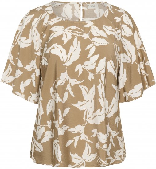 Kaffe Curve Marla Blouse Oak Chalk Leaf - Bluze - 