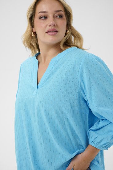 Kaffe Curve Thea Blouse Aquarius Blue - Bluze i tunike - 