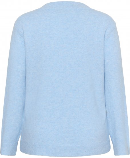 Kaffe Curve Jilanda V-Neck Pullover Blue - Puloveri i pletivo - 