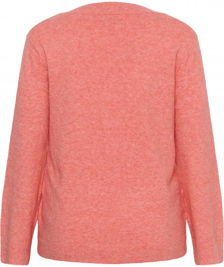 Kaffe Curve Jilanda V-Neck Pullover Red - Puloveri i pletivo - 