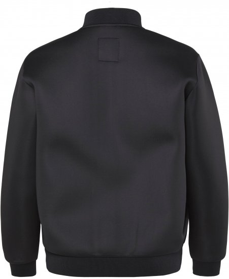 JP1880 College Jacket Scuba Fabric with Zipper Black - Jakne - Muške Jakne Veliki Brojevi