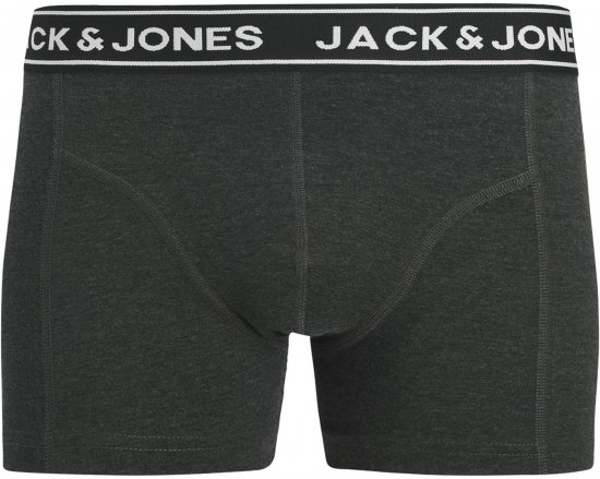 Jack & Jones Hector Solid Trunks 3-Pack Navy/Red/Grey - Bokserice - Muške Bokserice Veliki Brojevi