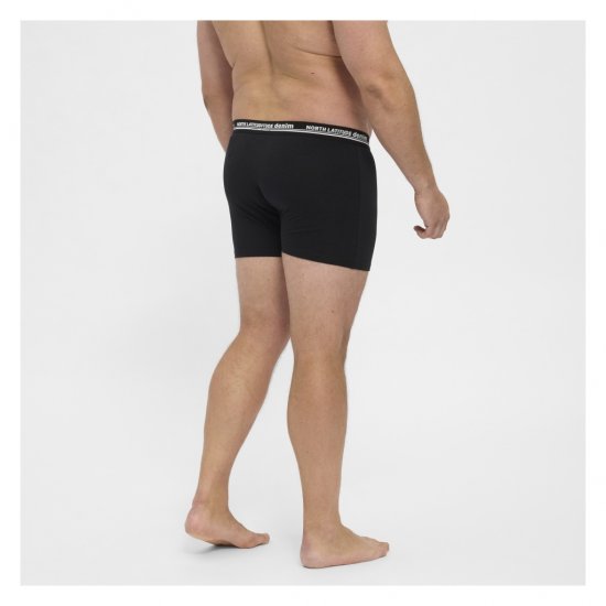 North Latitude 5-Pack Boxershorts Black - Bokserice - Muške Bokserice Veliki Brojevi
