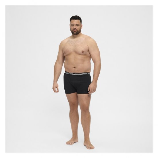 North Latitude 5-Pack Boxershorts Black - Bokserice - Muške Bokserice Veliki Brojevi