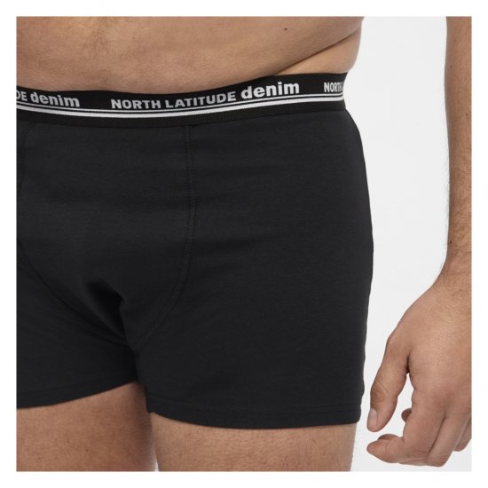 North Latitude 5-Pack Boxershorts Black - Bokserice - Muške Bokserice Veliki Brojevi