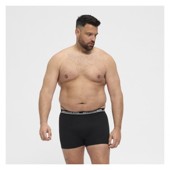 North Latitude 5-Pack Boxershorts Black - Bokserice - Muške Bokserice Veliki Brojevi