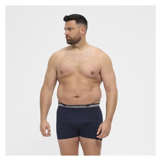 North Latitude 5-Pack Boxershorts Navy - Bokserice - Muške Bokserice Veliki Brojevi