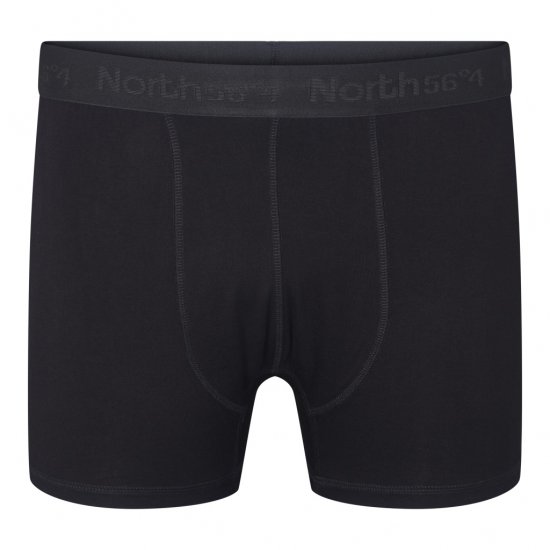 North Latitude Bamboo 2-Pack Trunks Black - Bokserice - Muške Bokserice Veliki Brojevi