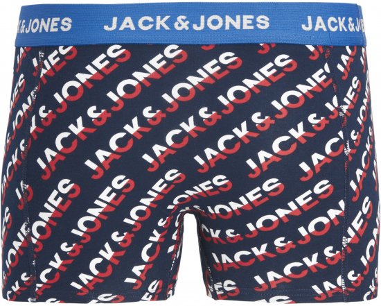Jack & Jones Logo Trunks 3-Pack Navy Blazer - Donje rublje & kupaće hlače - muške donje rublje veliki brojevi