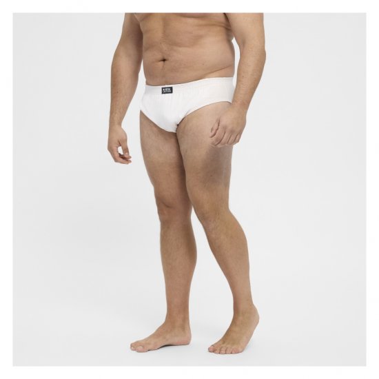 North Latitude Brief Underwear White - Gaćice - Muške gaćice veliki brojevi