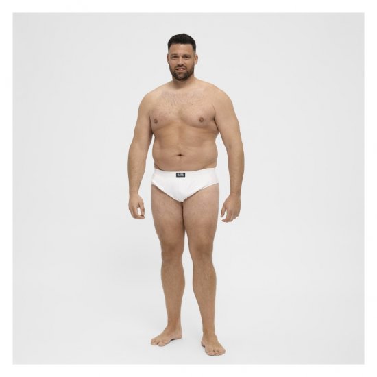 North Latitude Brief Underwear White - Gaćice - Muške gaćice veliki brojevi